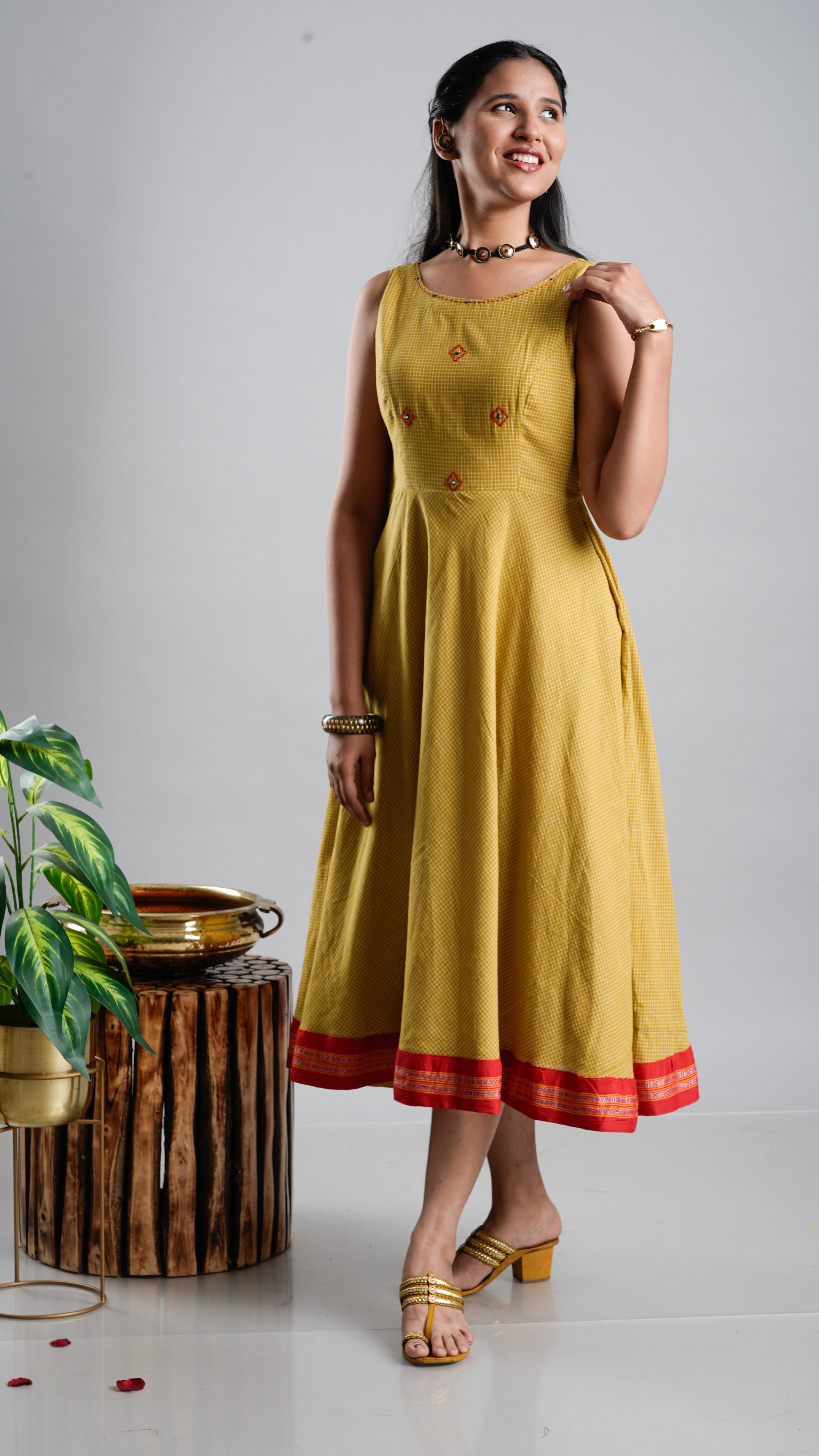 Cotton Flare Dress