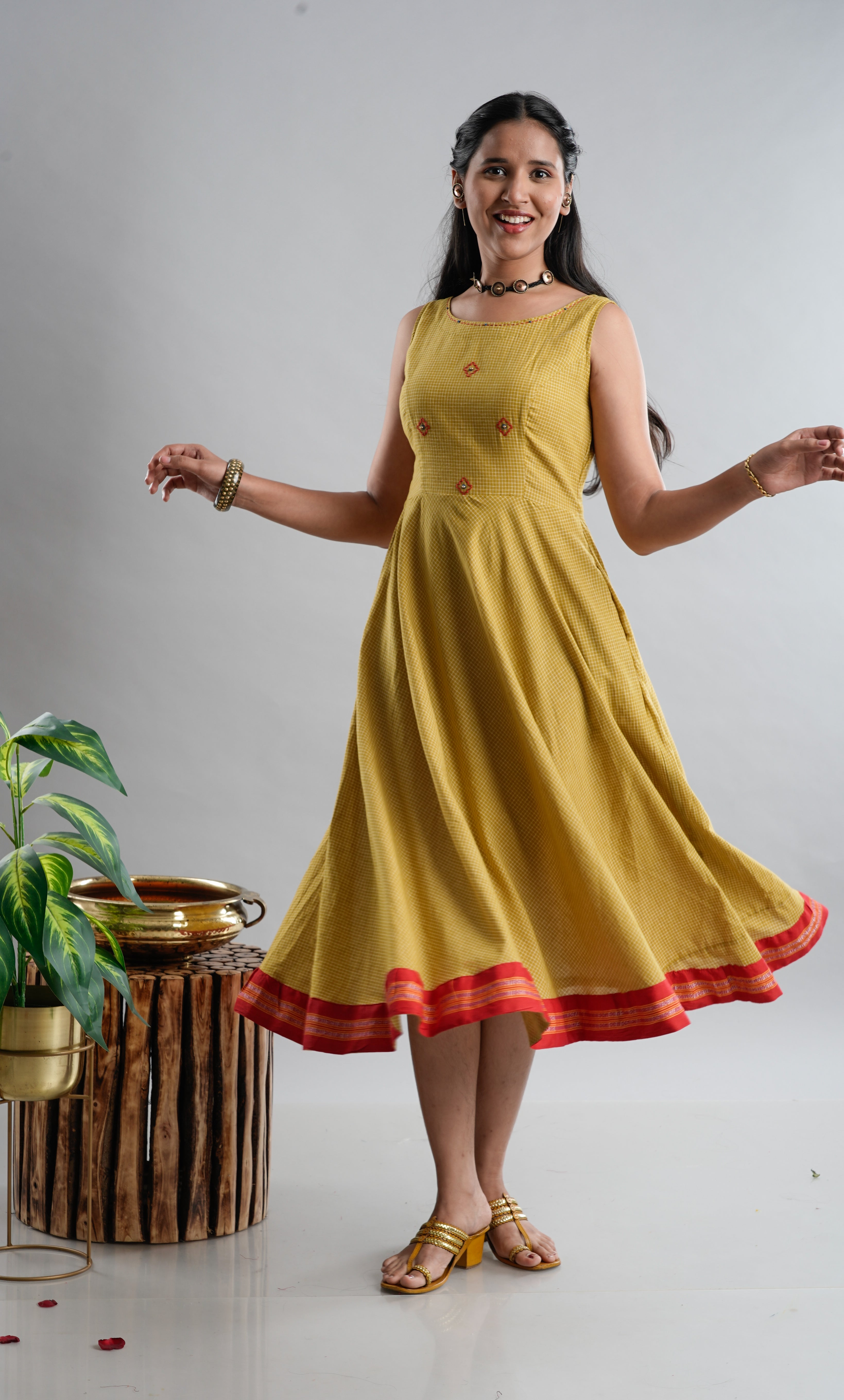 Cotton Flare Dress