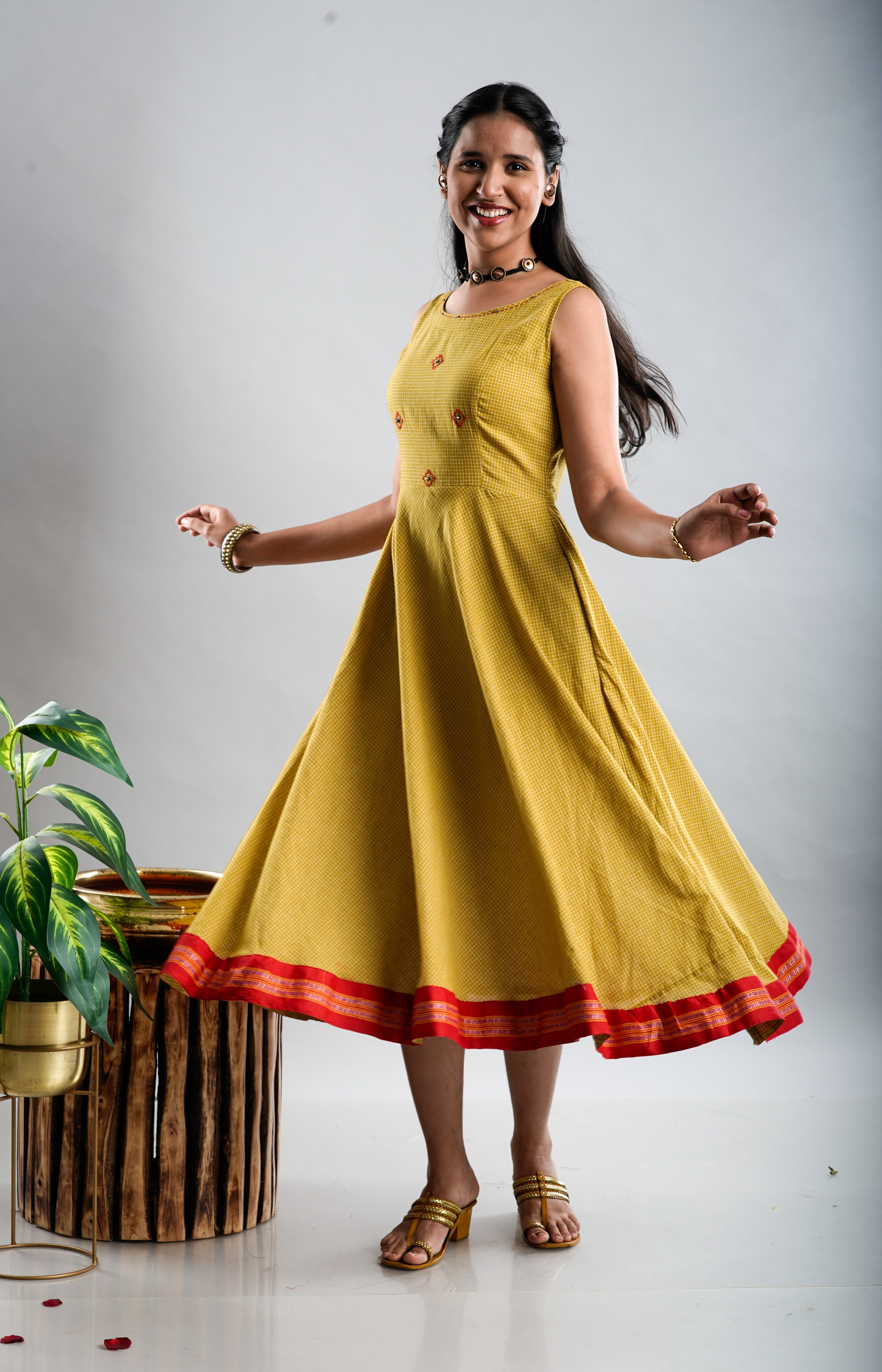 Cotton Flare Dress