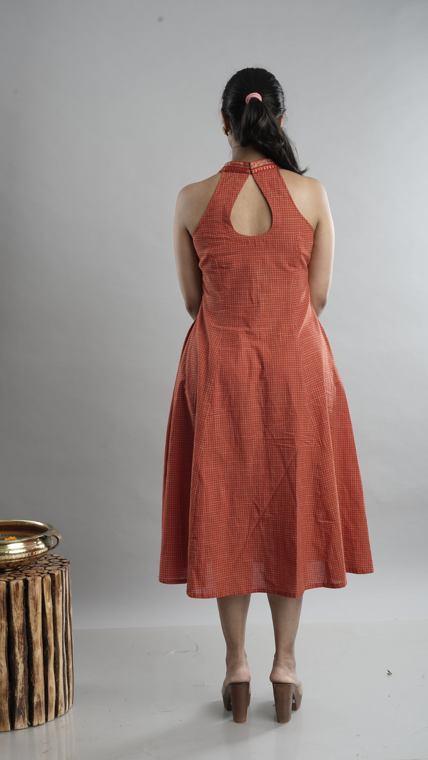 Cotton Halter neck Dress