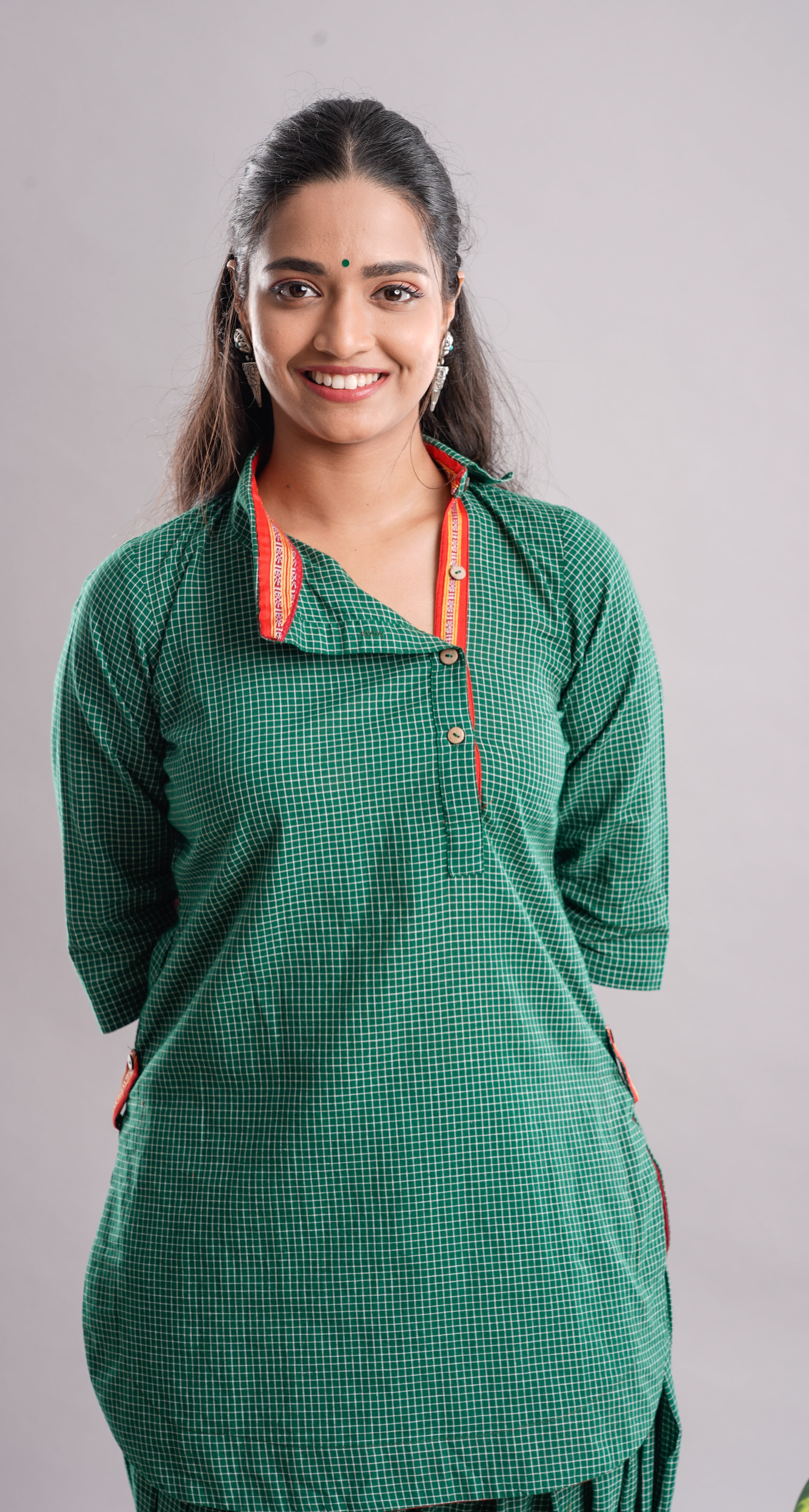 Hariyali Comfort" Handloom Cotton Patiala Set