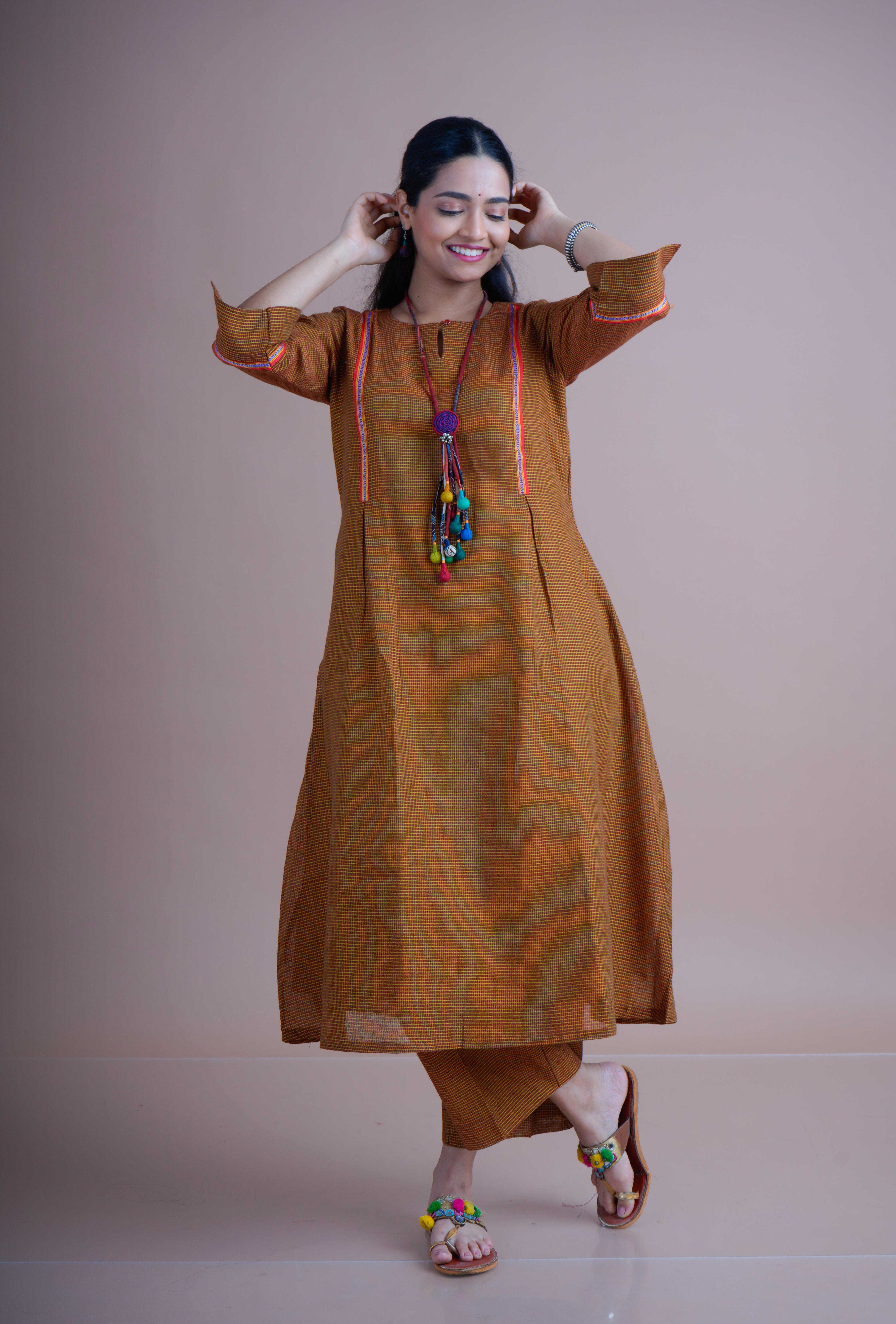 Kunabi Anarkali Kurta with straight fit pant