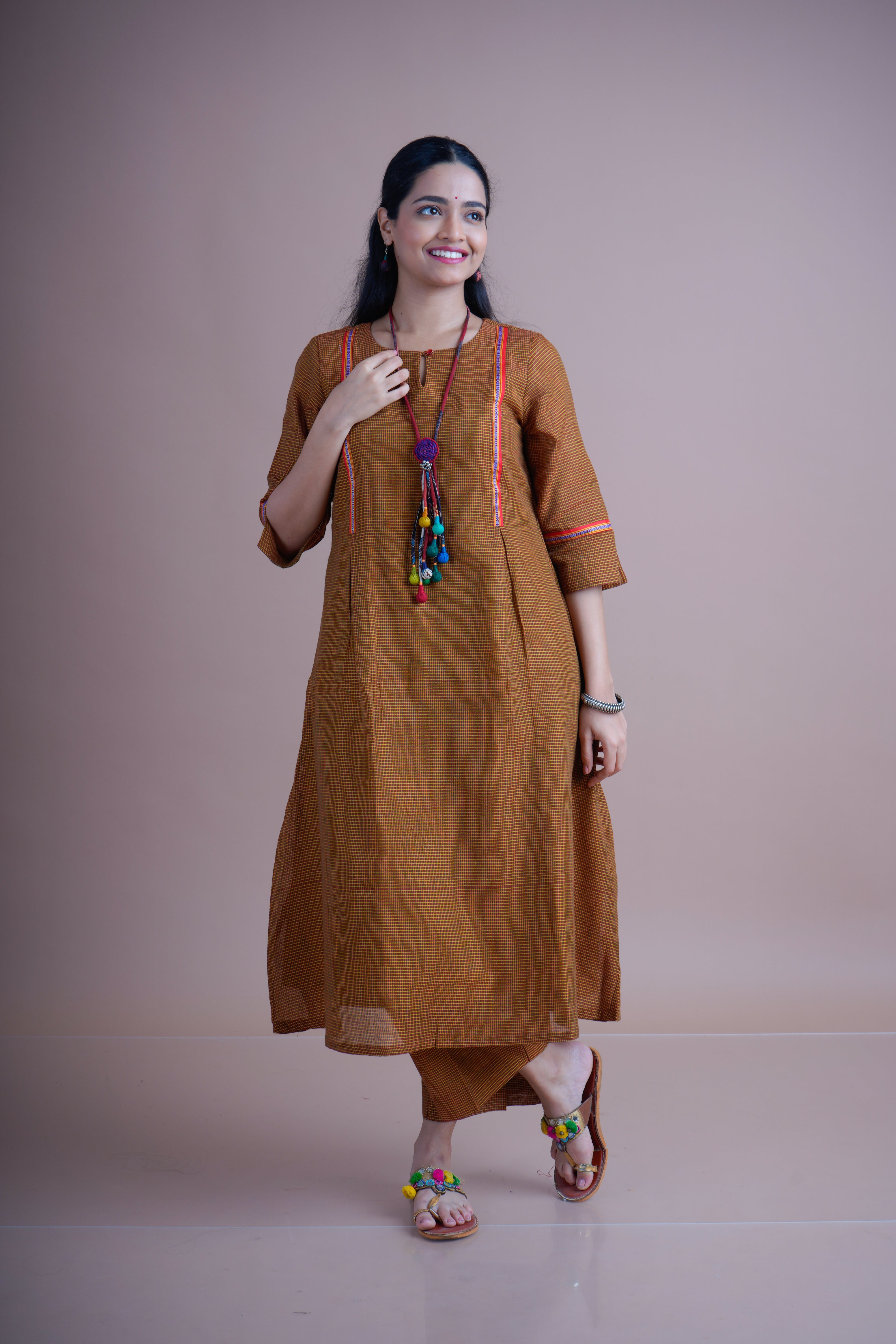Kunabi Anarkali Kurta with straight fit pant