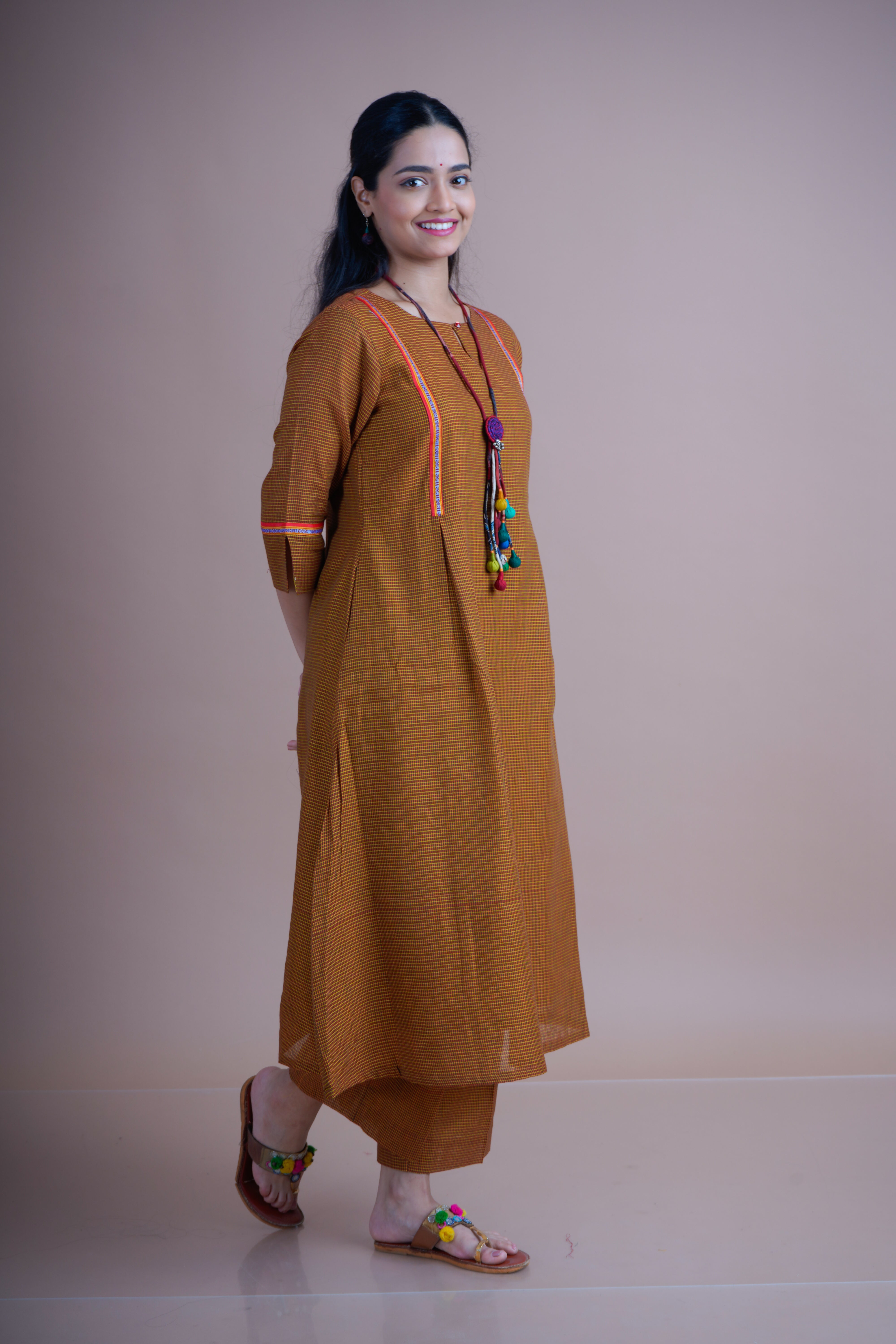 Kunabi Anarkali Kurta with straight fit pant