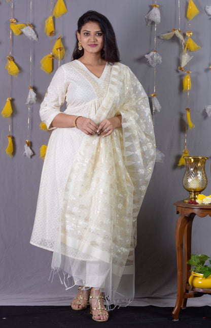 Banarasi Empire Cut Kurta Cum Dress