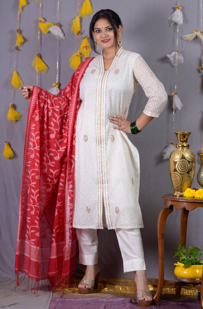 Banarasi Jari Butta Kurta Pant Set