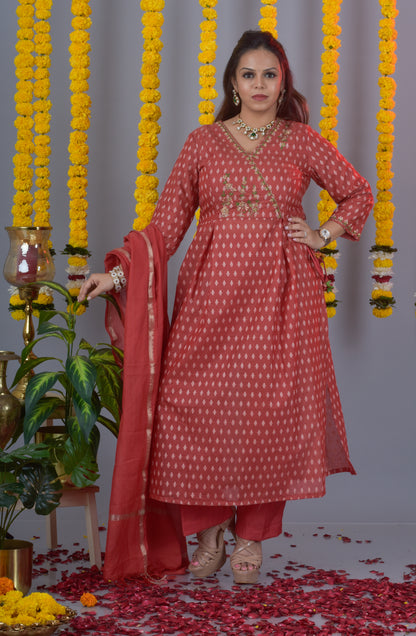 Gulab Kurta Pant Dupatta Set