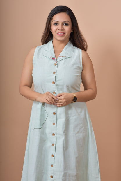 Blazer Collar Dress- Pista