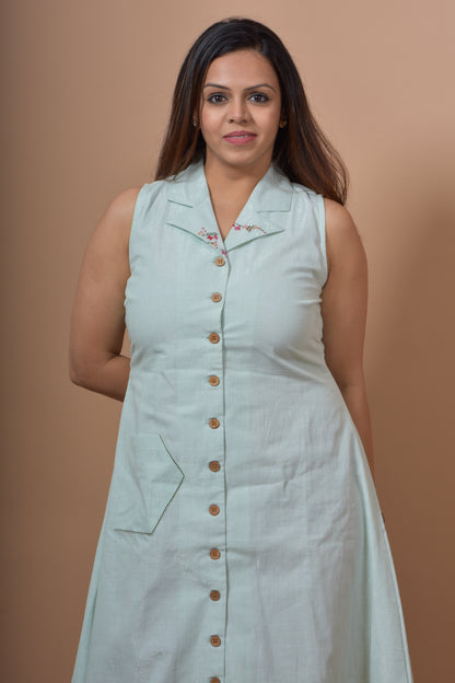 Blazer Collar Dress- Pista