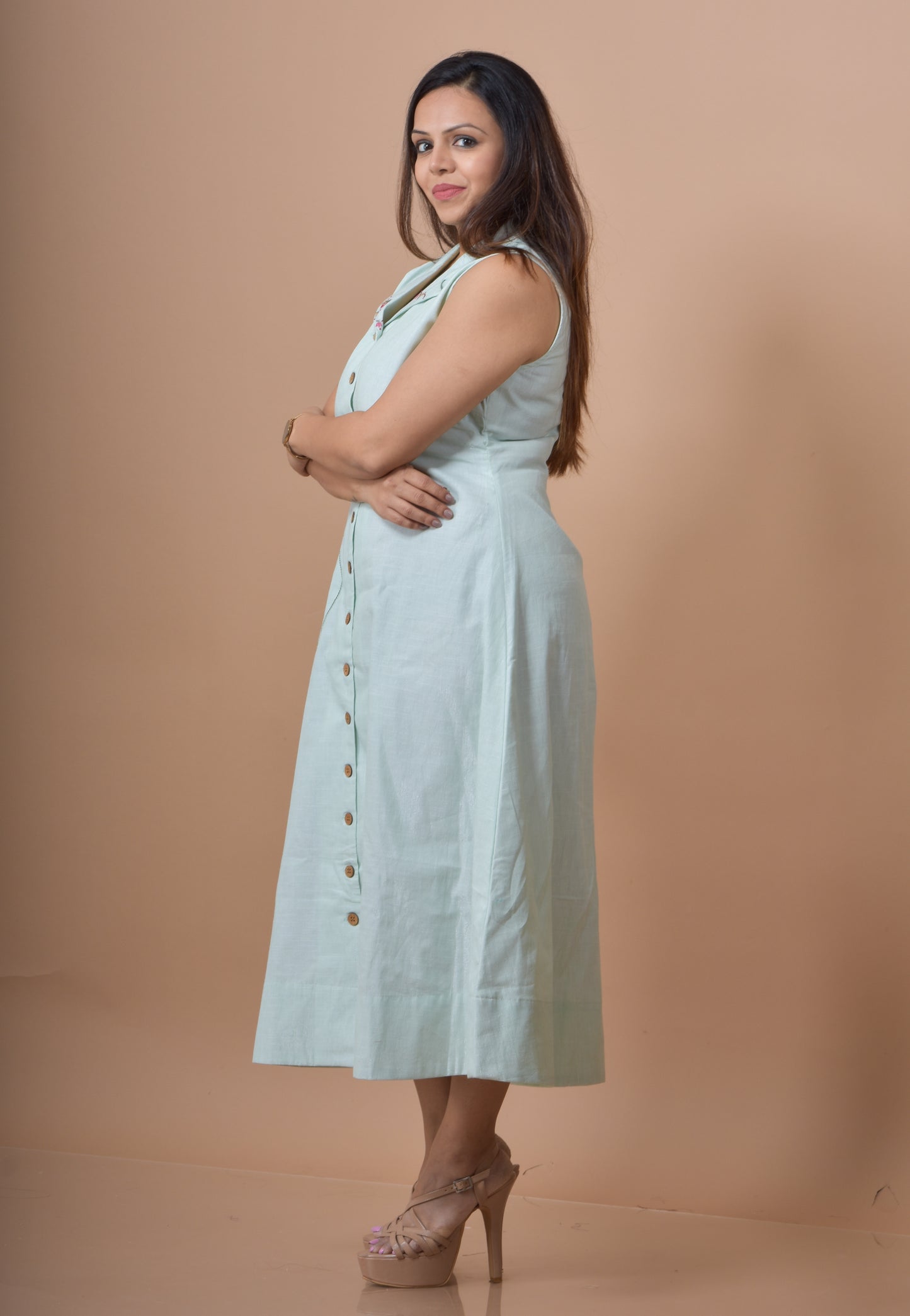 Blazer Collar Dress- Pista