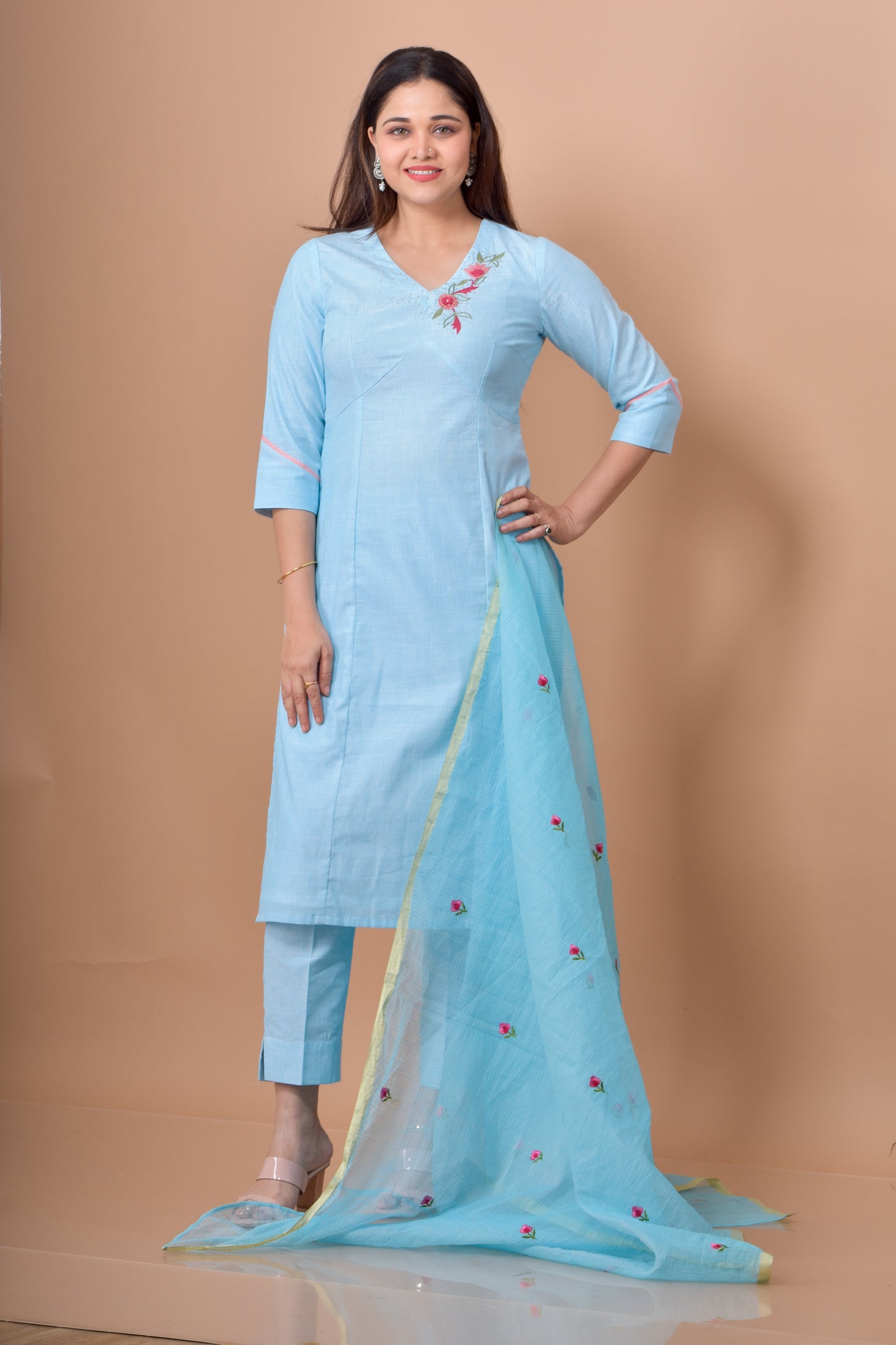 Empire Cut Kurta Pant Set