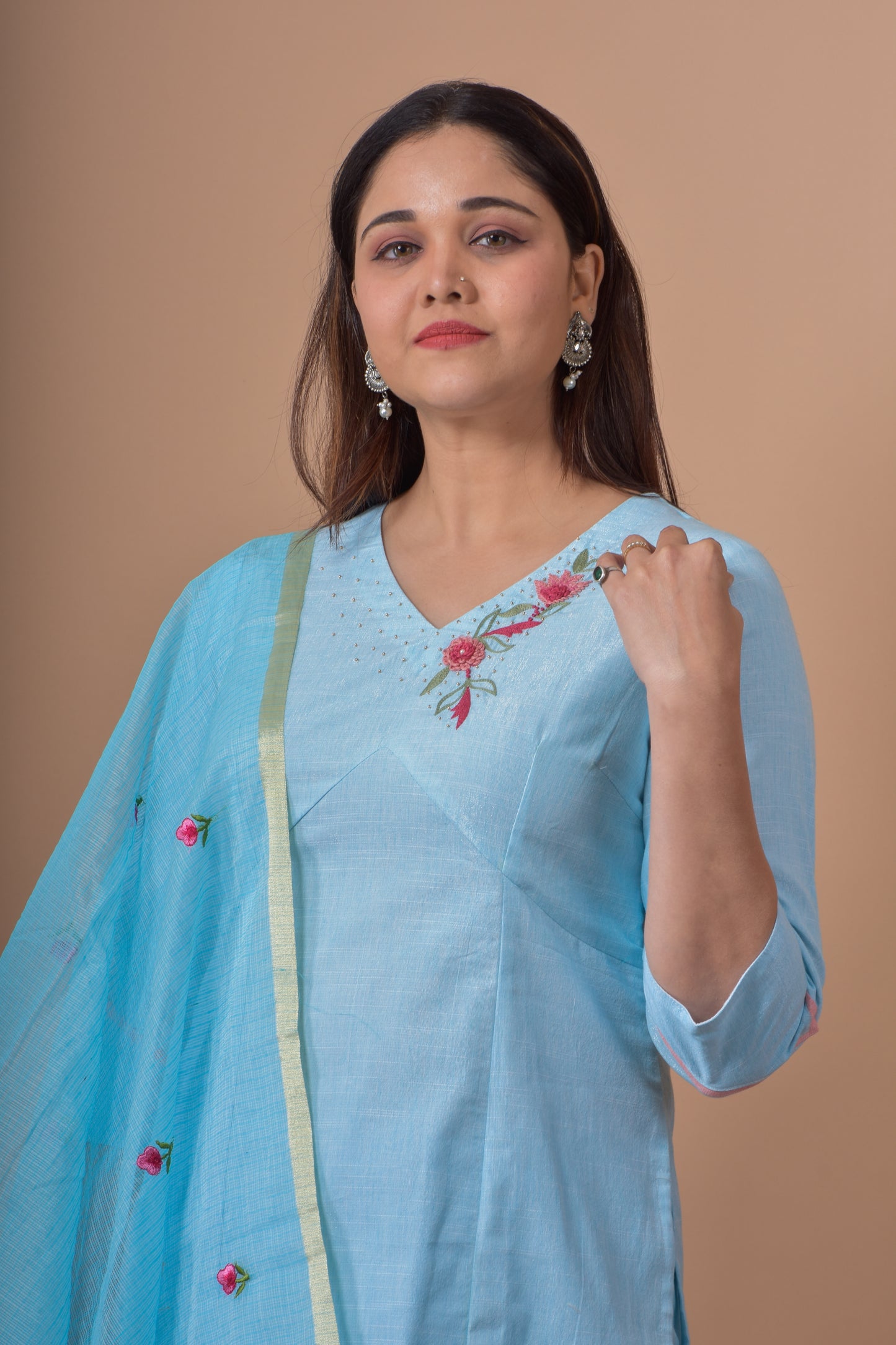 Empire Cut Kurta Pant Set