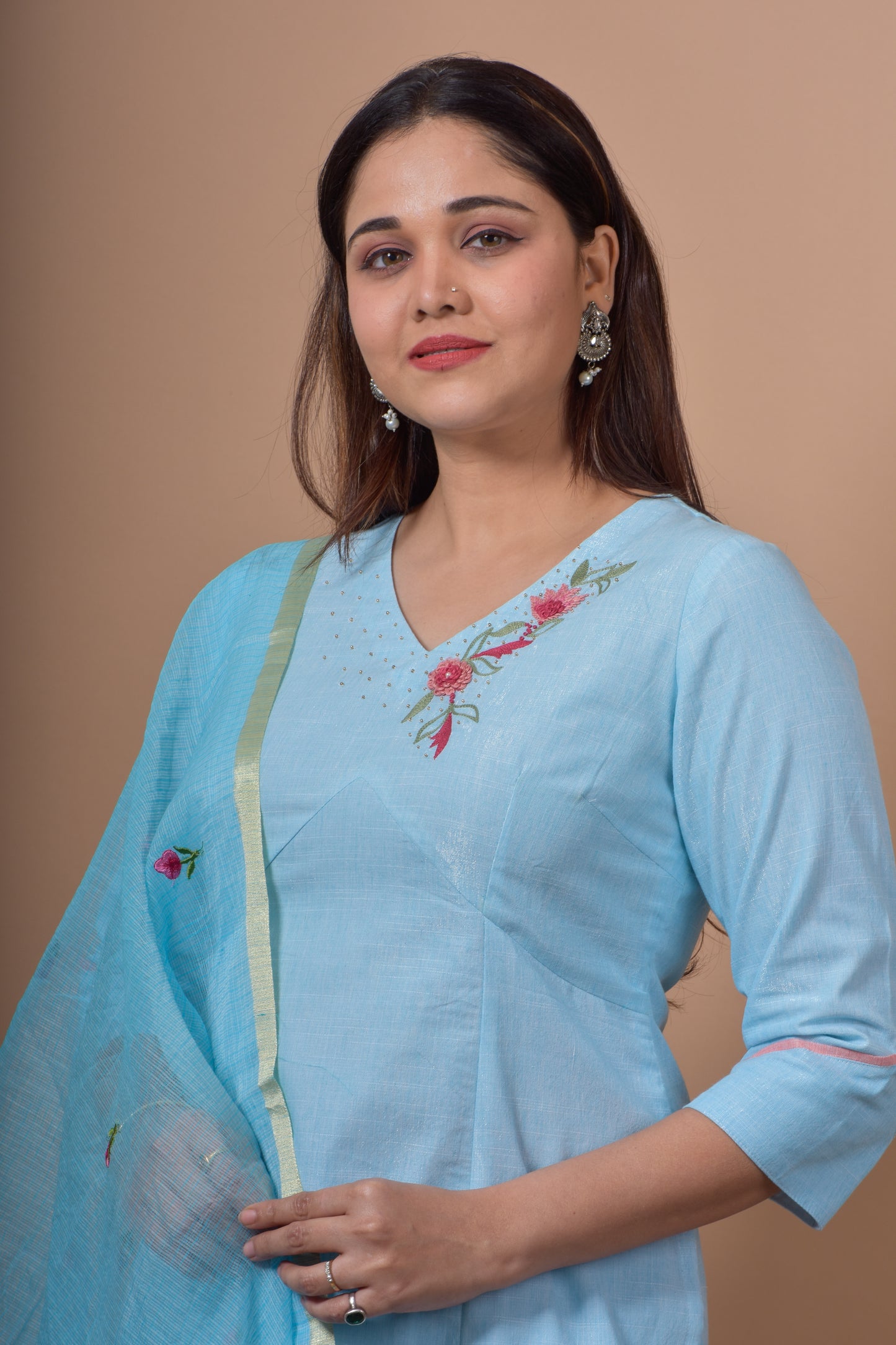 Empire Cut Kurta Pant Set