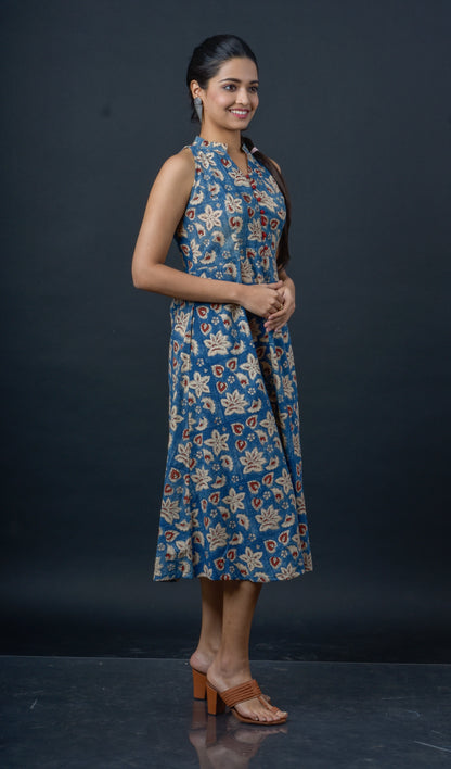 Ajrakh Halter Neck Dress