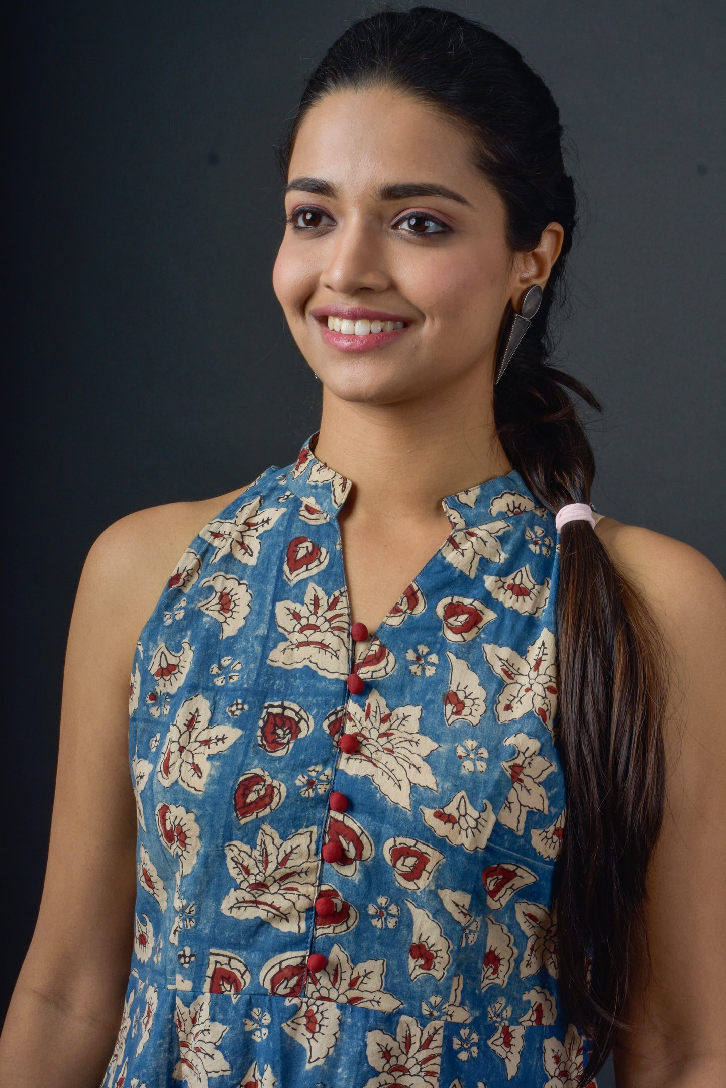 Ajrakh Halter Neck Dress
