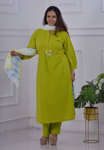 Fluorescent Coloured Co-ord Set - Green