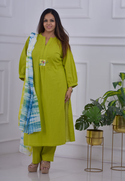Fluorescent Coloured Co-ord Set - Green