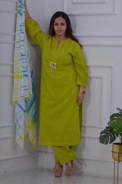 Fluorescent Coloured Co-ord Set - Green