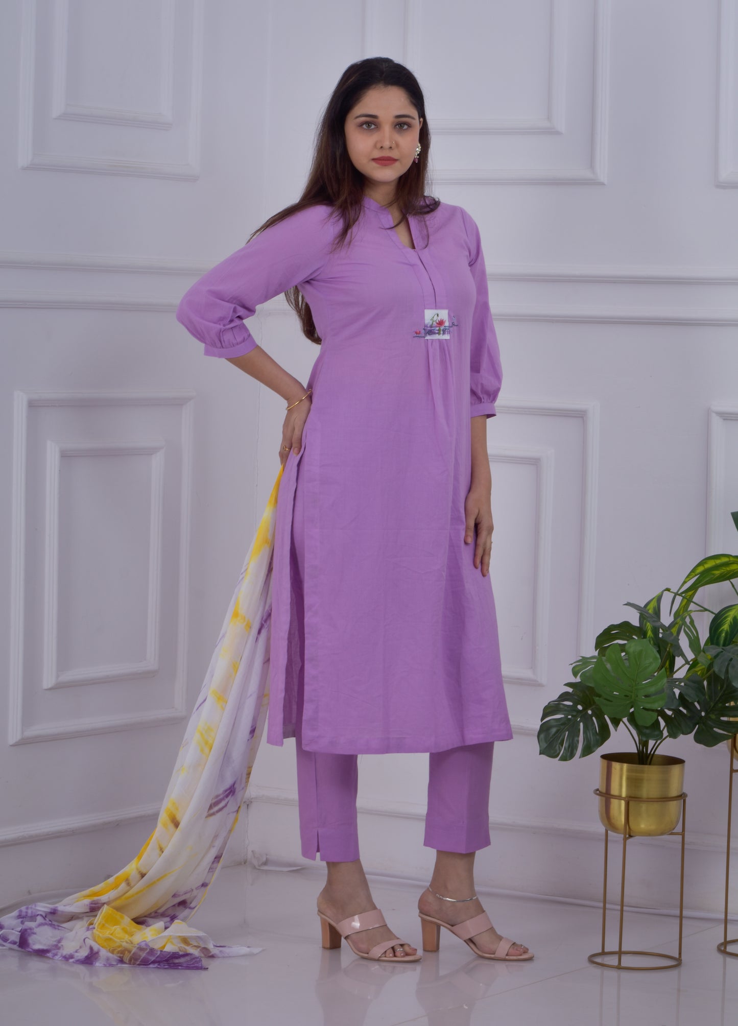 Fluorescent Coloured Co-ord Set - Purple