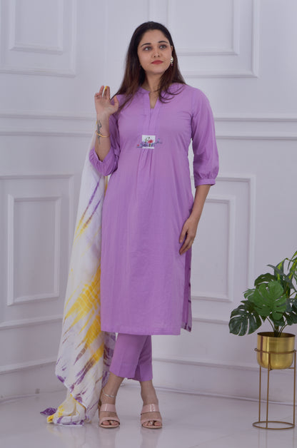 Fluorescent Coloured Co-ord Set - Purple