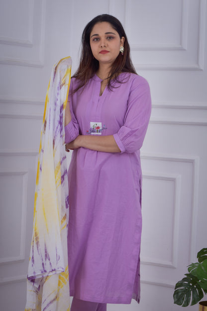 Fluorescent Coloured Co-ord Set - Purple