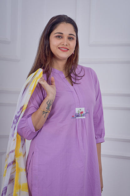 Fluorescent Coloured Co-ord Set - Purple