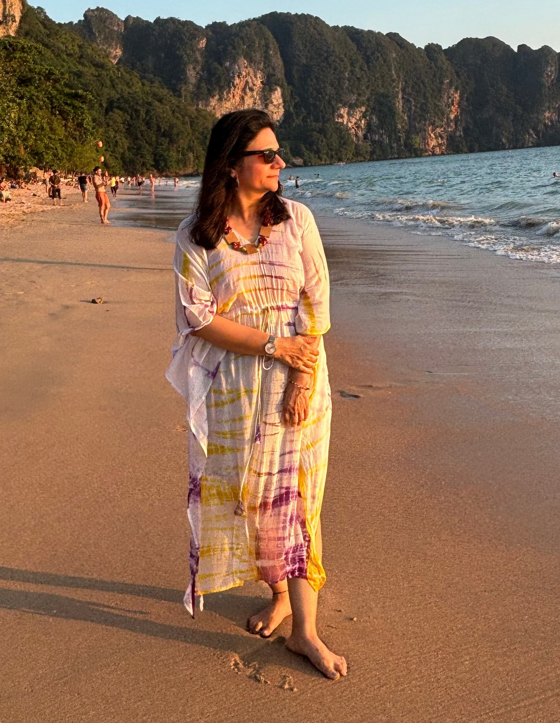 Tie-Dye Mul Cotton Kaftan