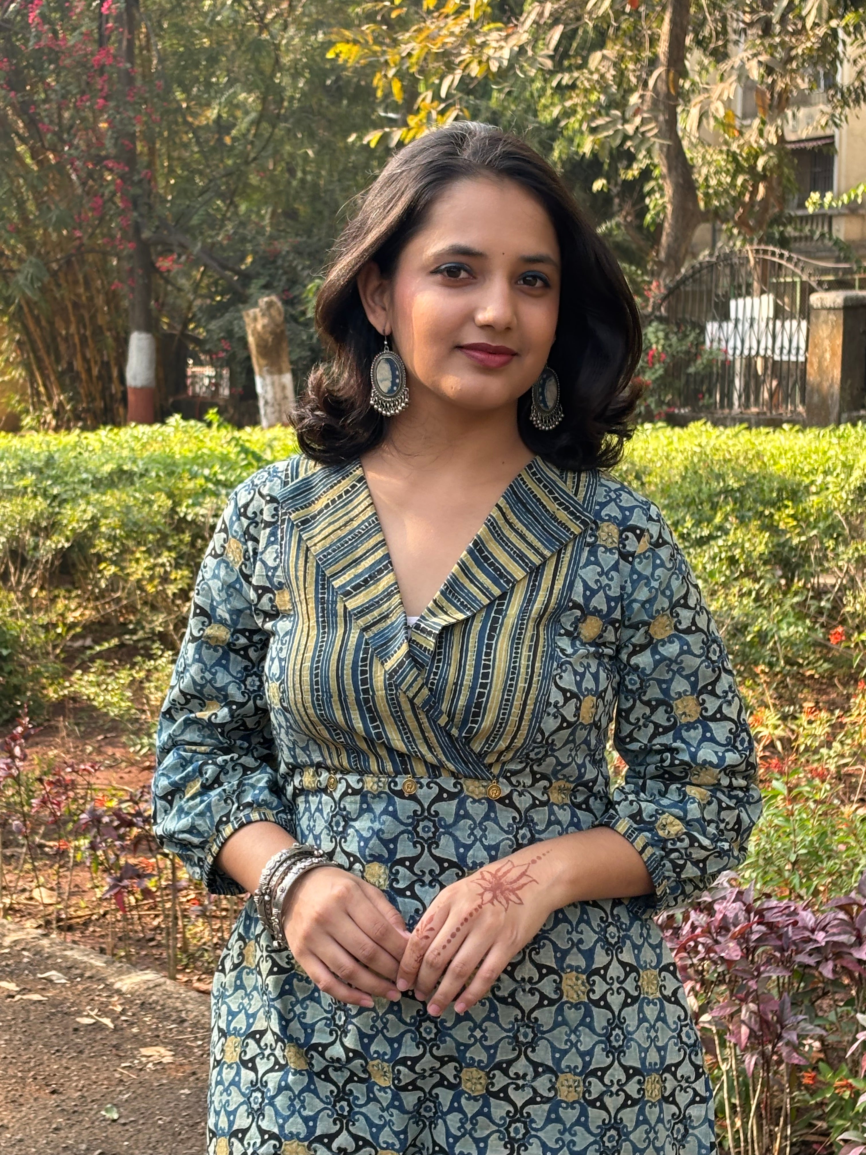 Ajrakh Kurta-Cum-Dress