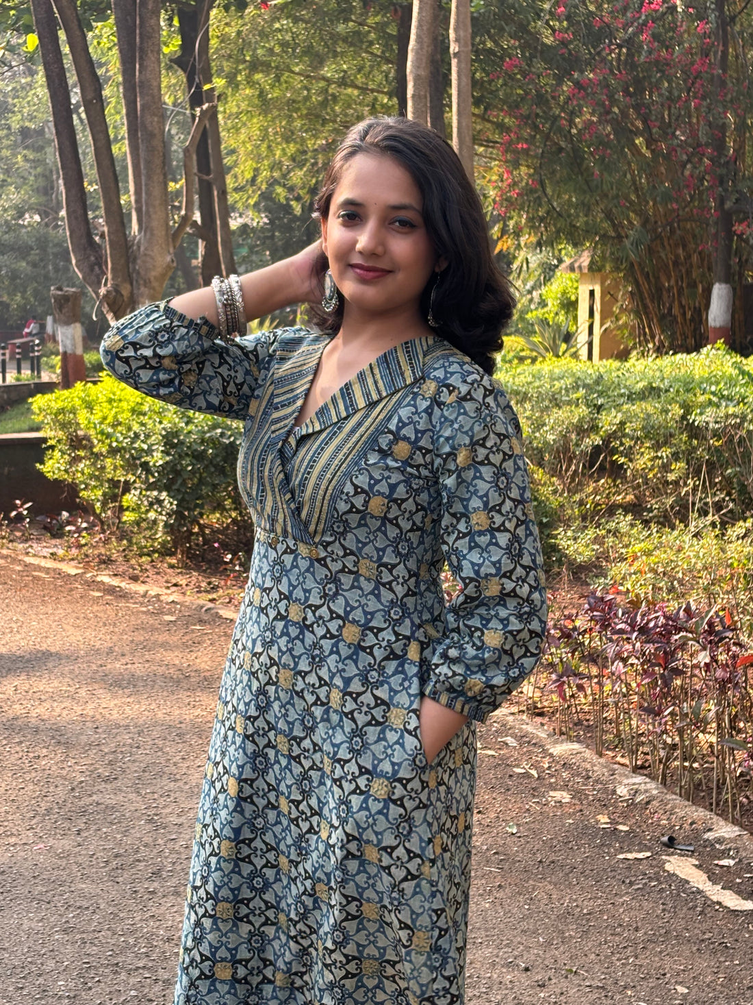 Ajrakh Kurta-Cum-Dress