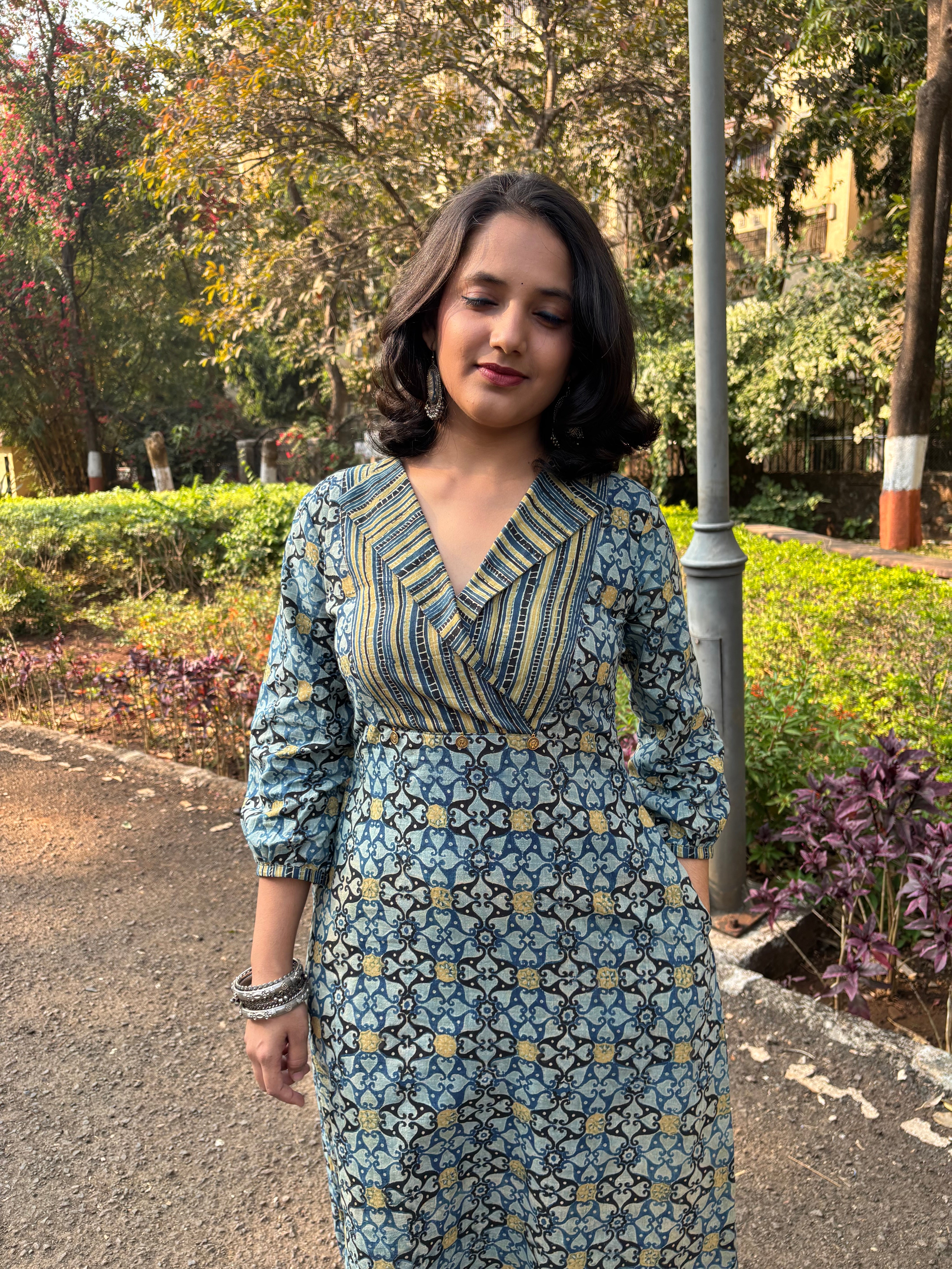 Ajrakh Kurta-Cum-Dress
