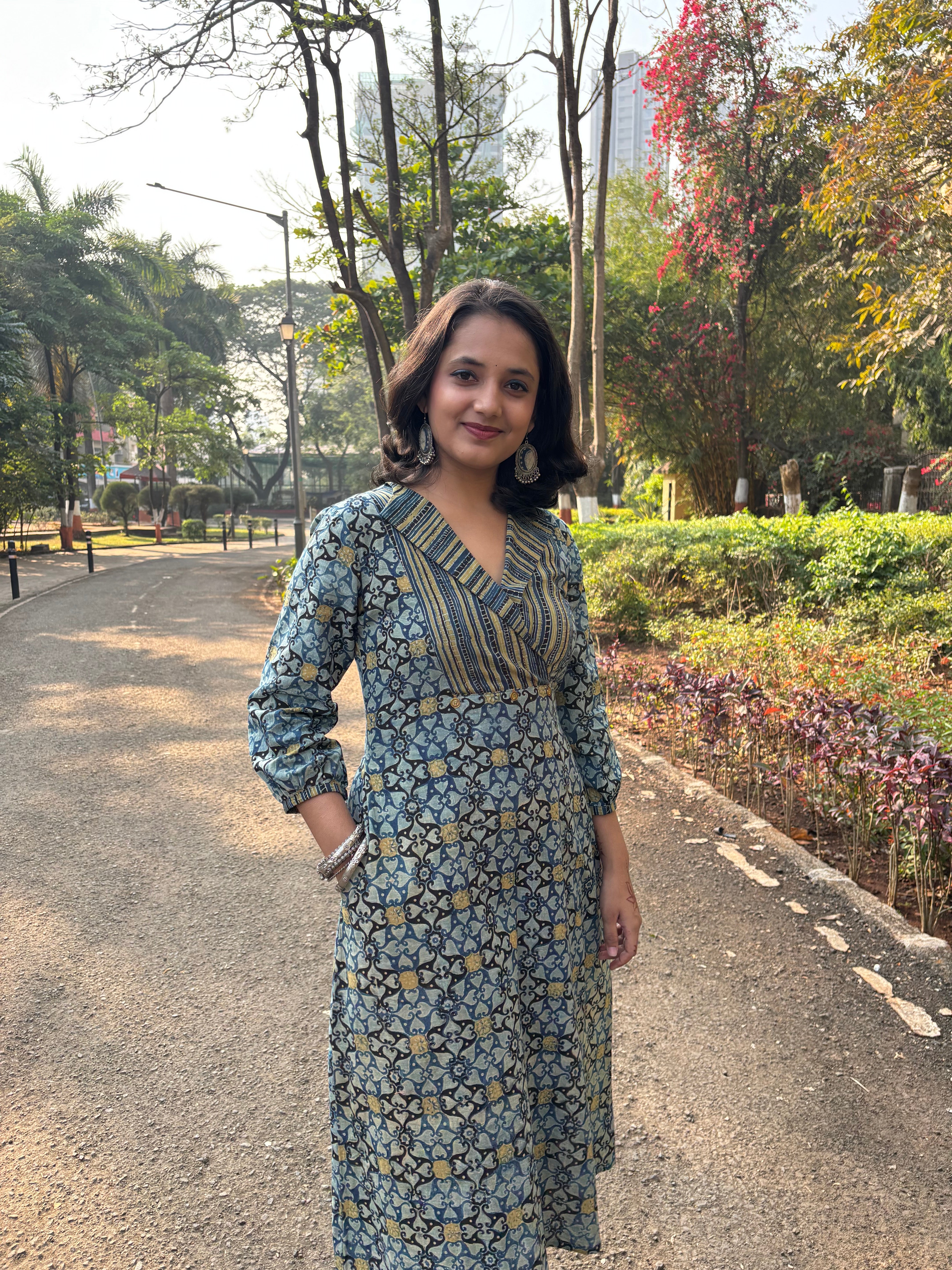 Ajrakh Kurta-Cum-Dress