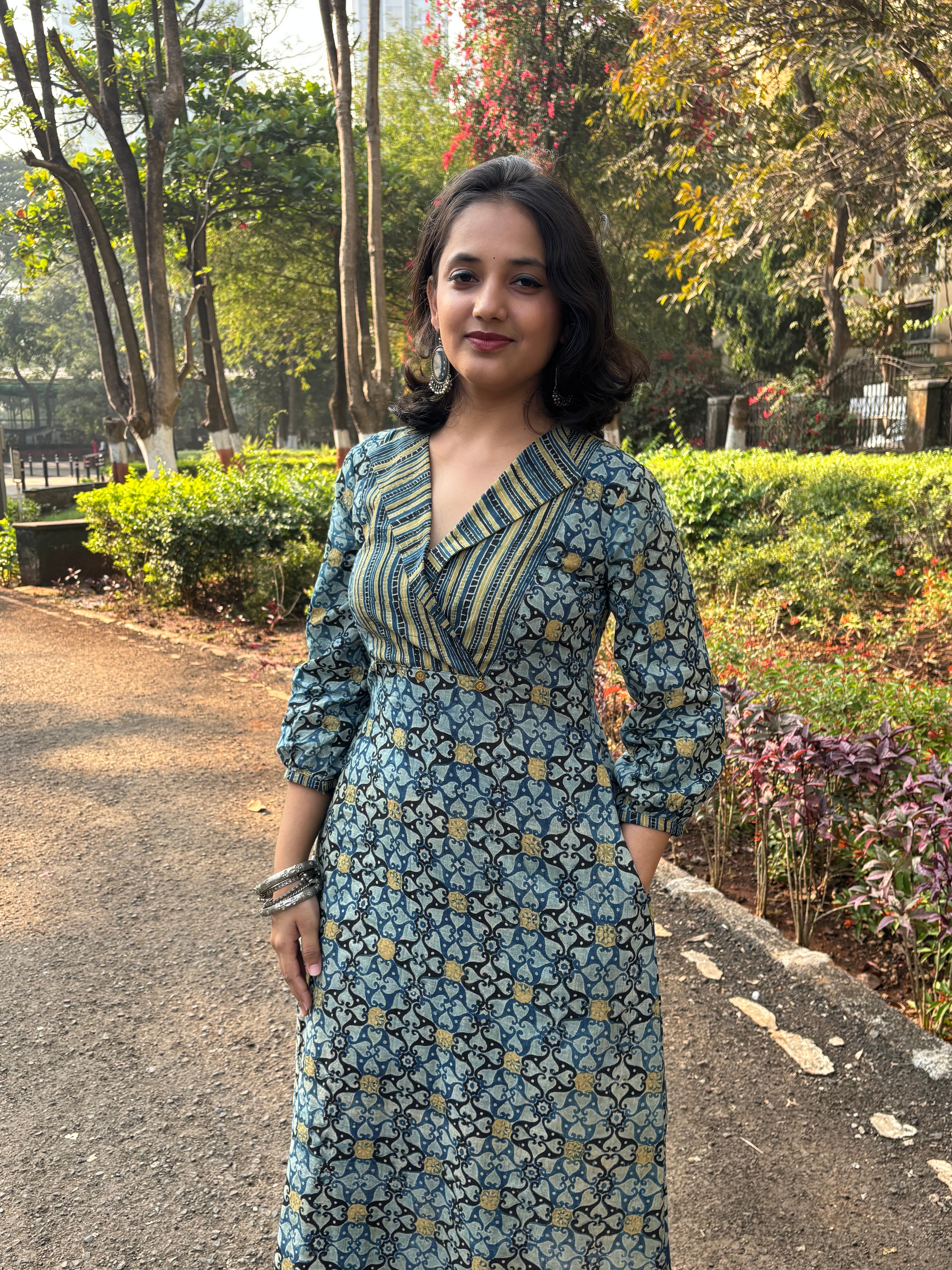 Ajrakh Kurta-Cum-Dress