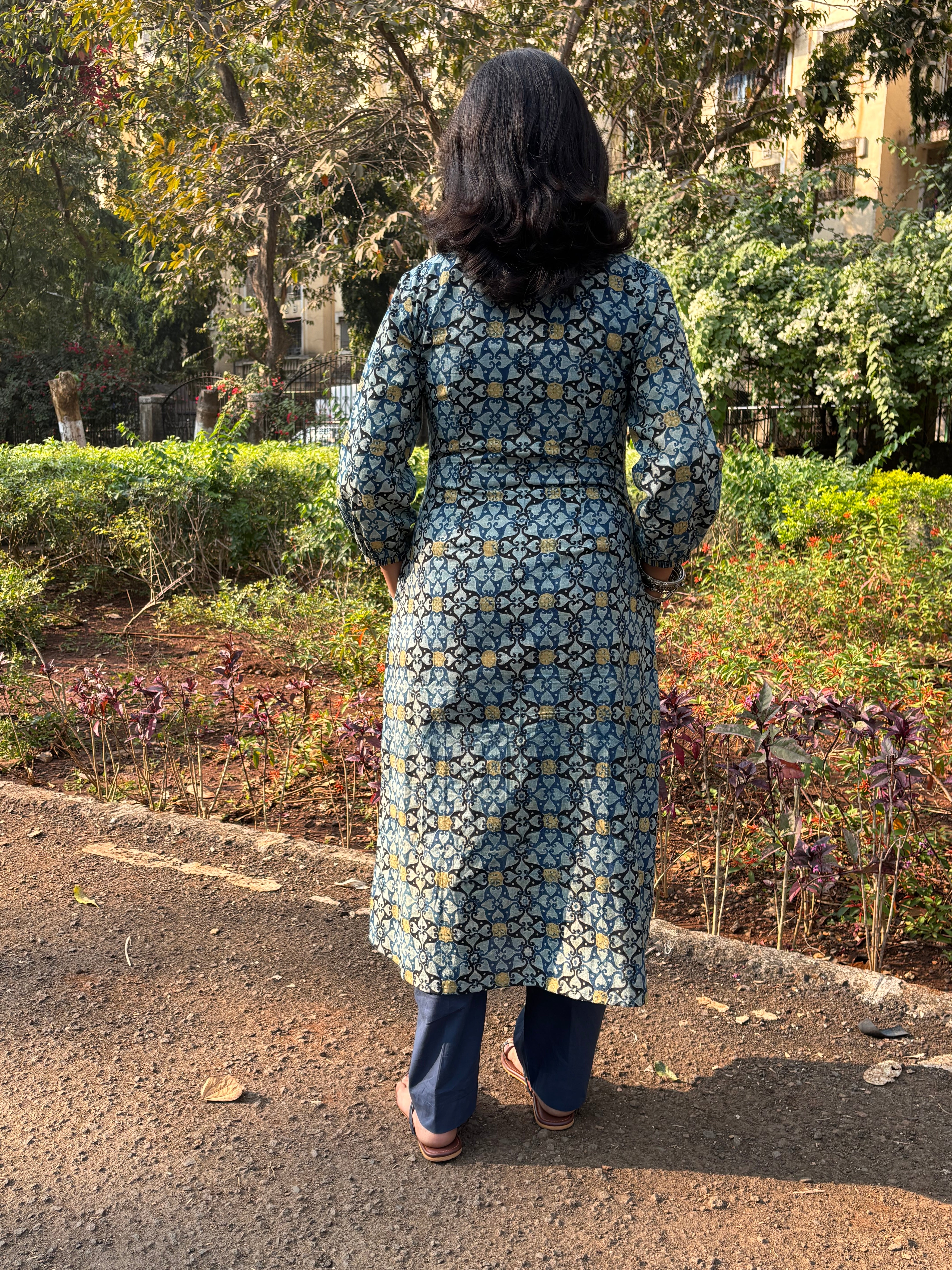 Ajrakh Kurta-Cum-Dress