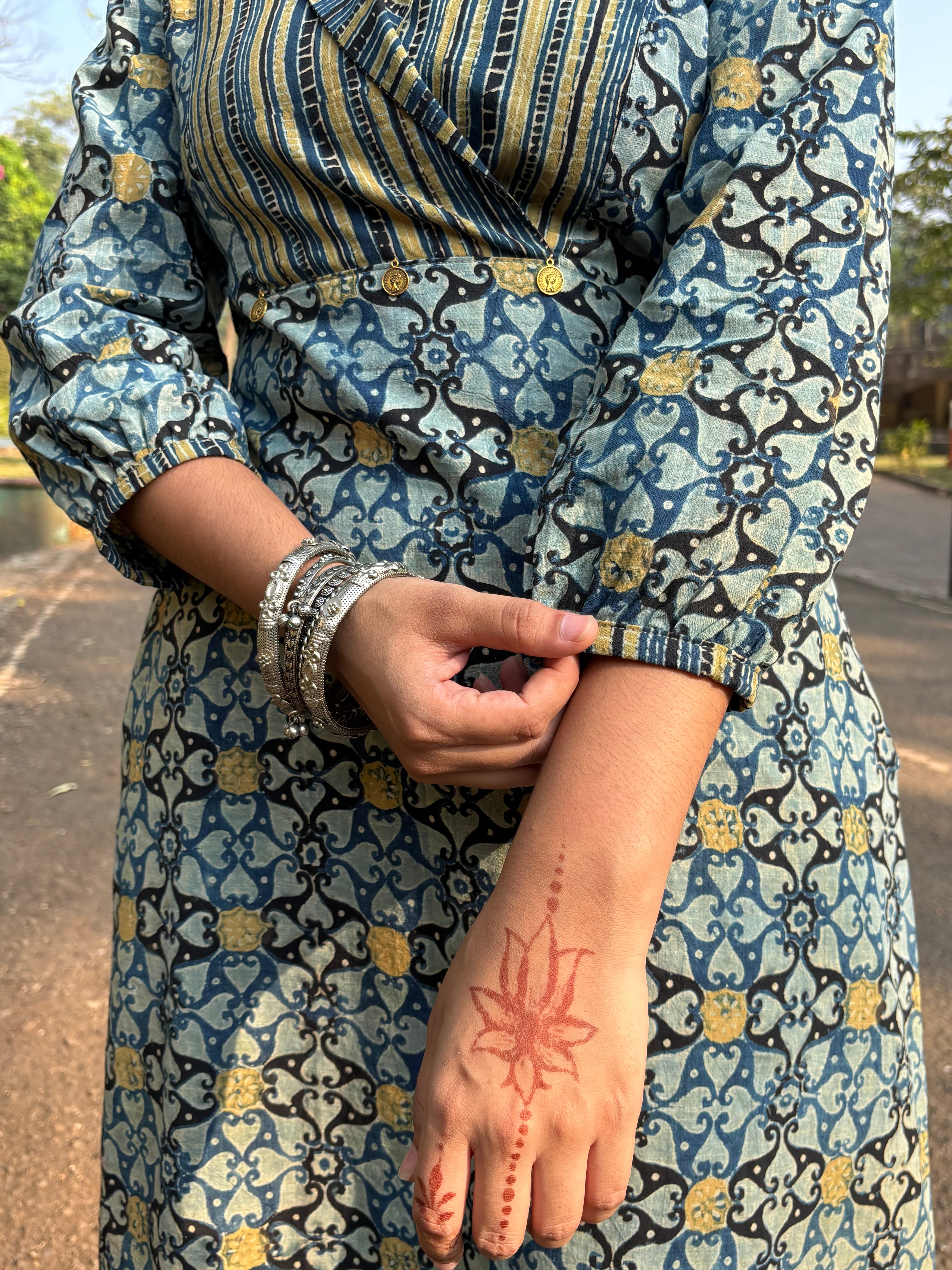 Ajrakh Kurta-Cum-Dress