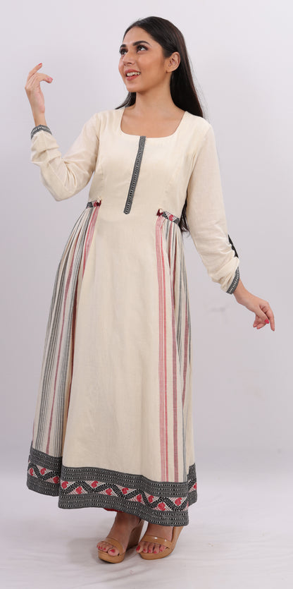 Side Gather Flared Kurta