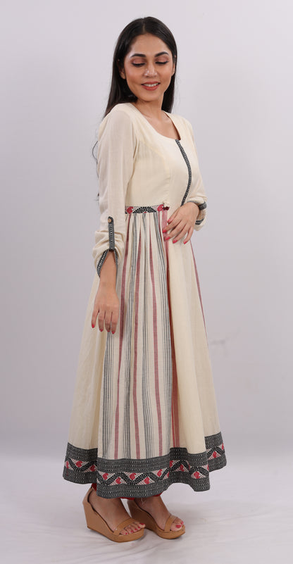 Side Gather Flared Kurta