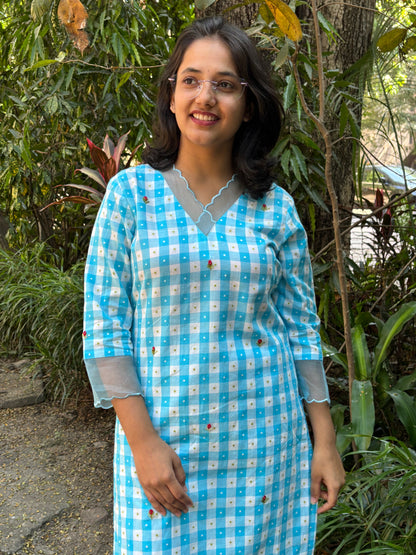 Checked Print cord set