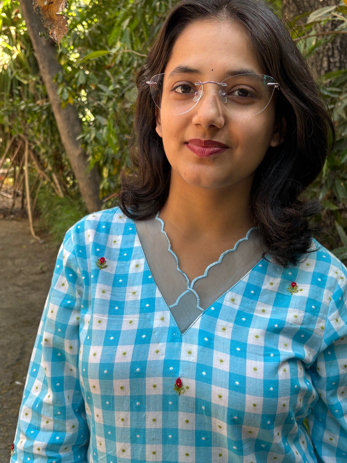 Checked Print cord set