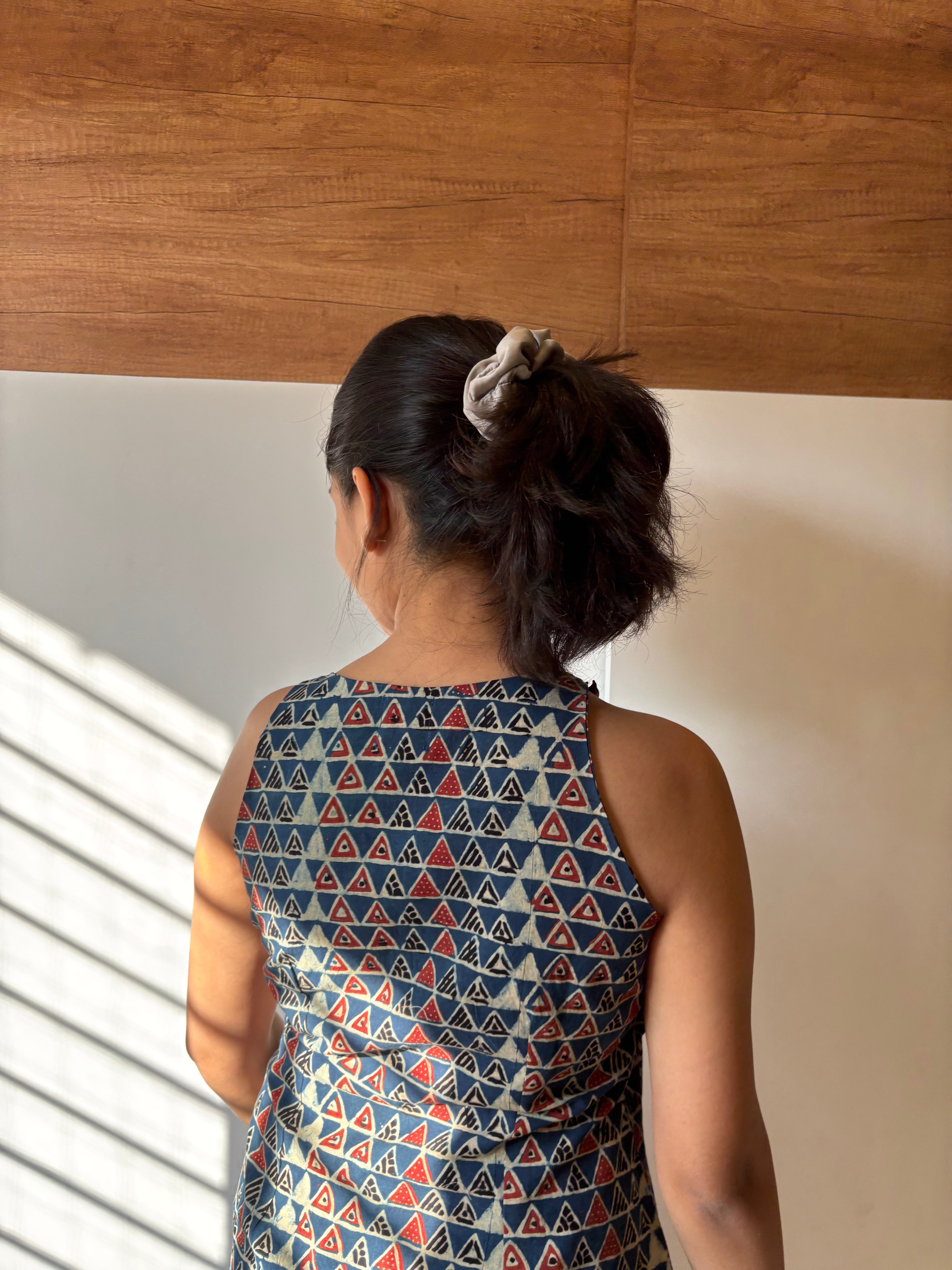 Tara Ajrakh Noodle Strap Top