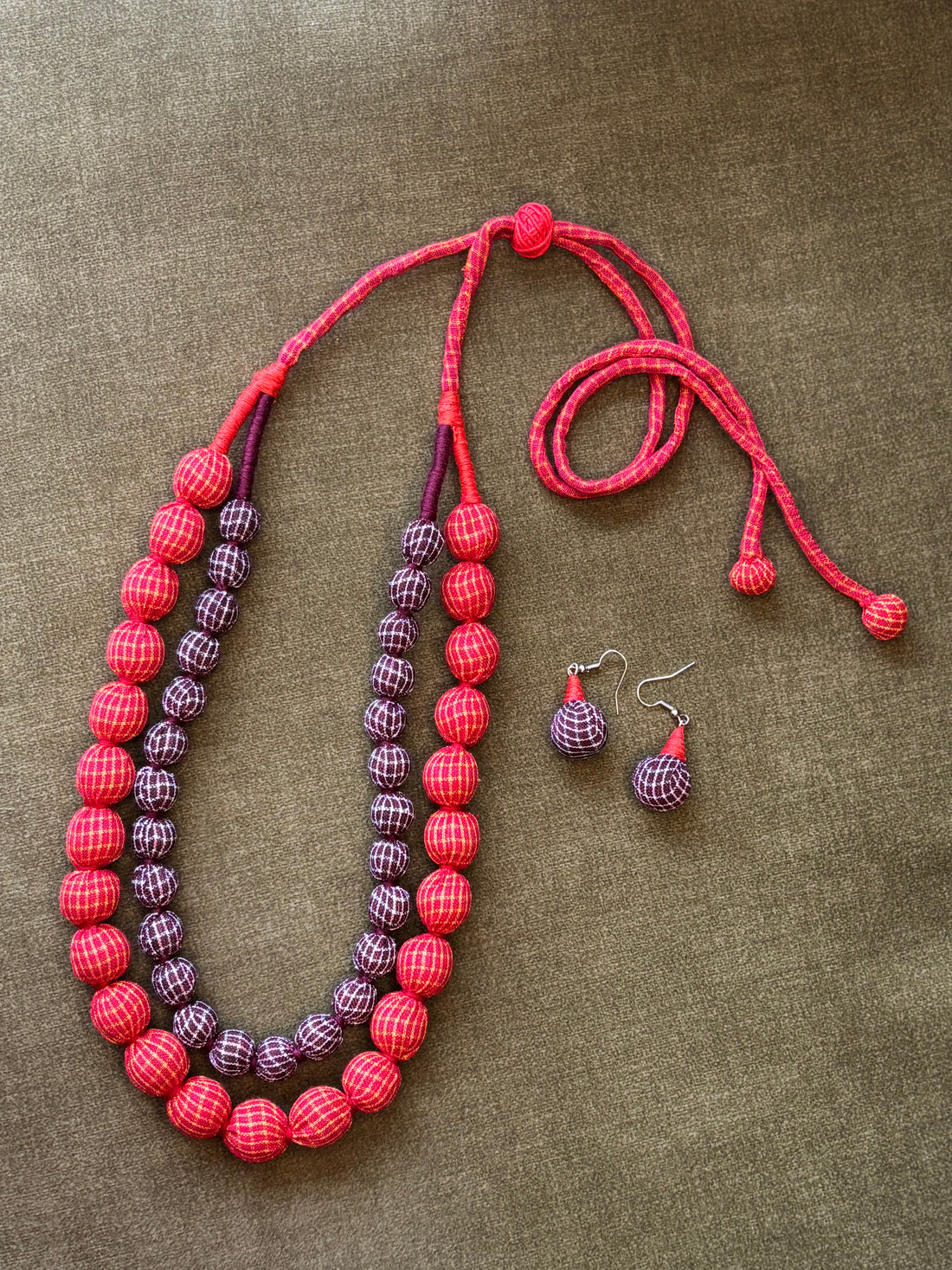 Dual Tone Layered Bead Necklace
