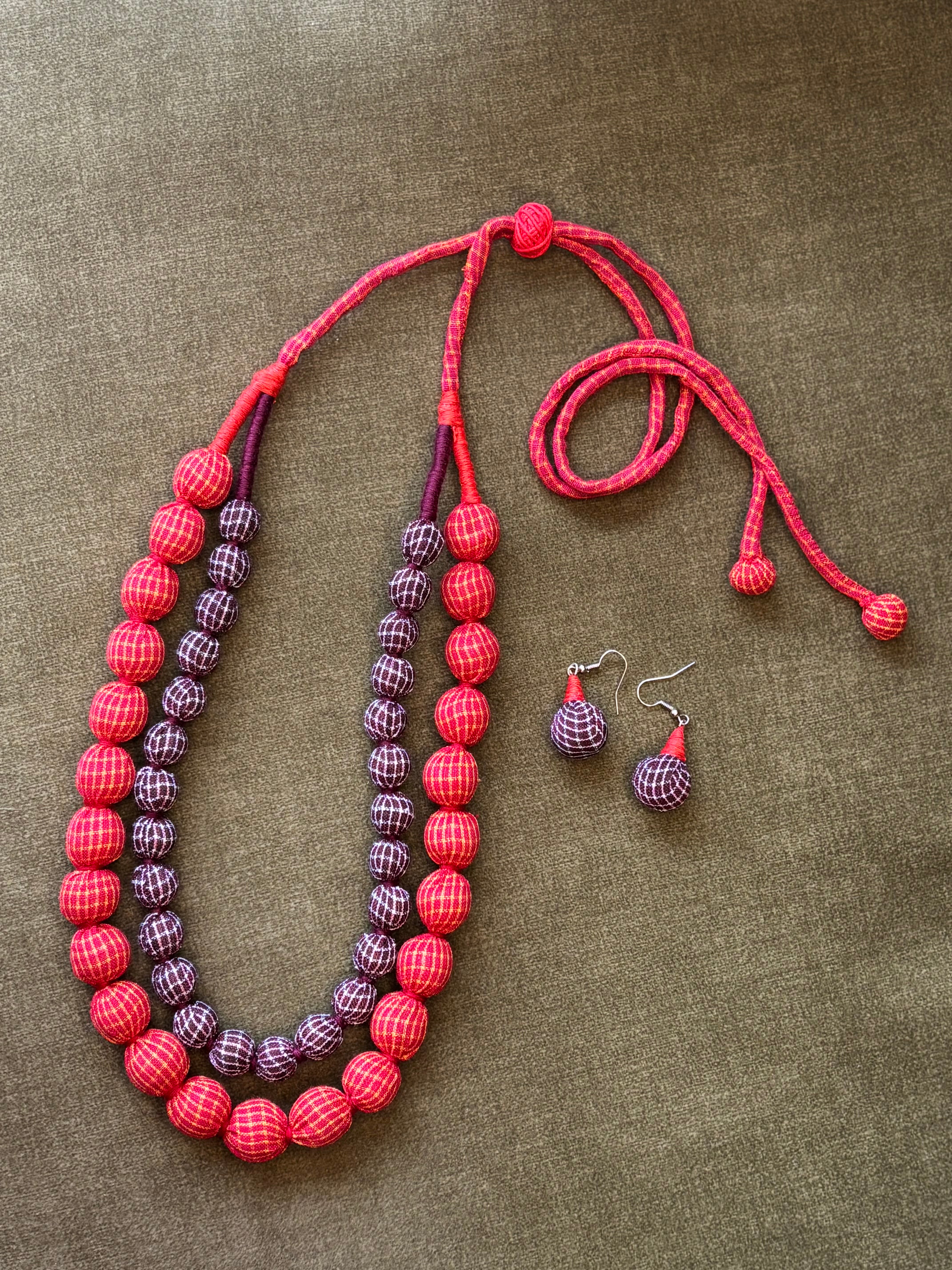 Dual Tone Layered Bead Necklace