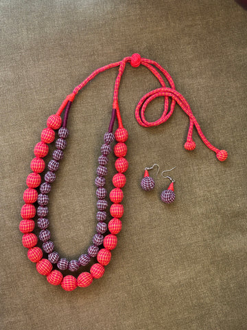 Dual Tone Layered Bead Necklace