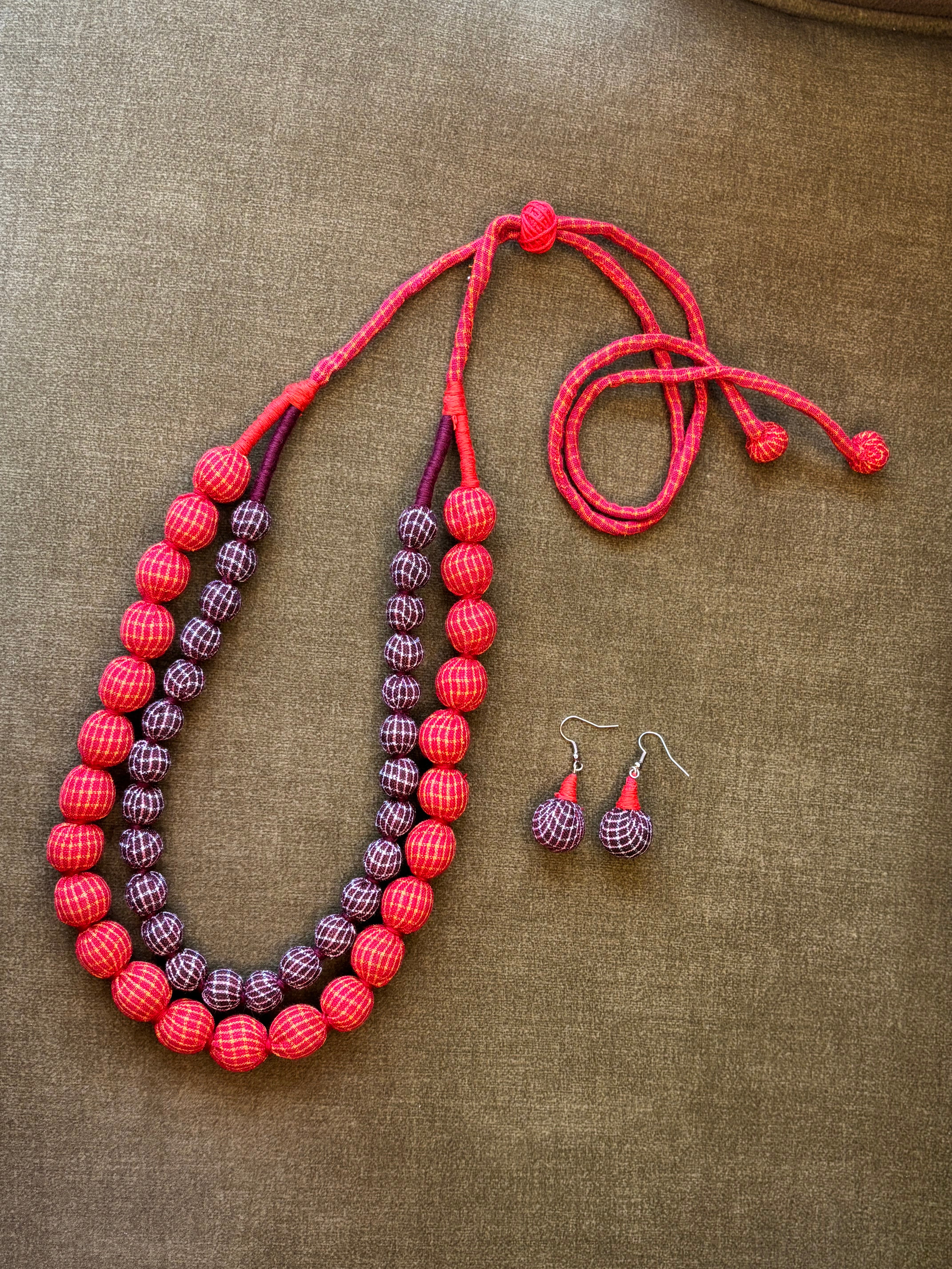 Dual Tone Layered Bead Necklace