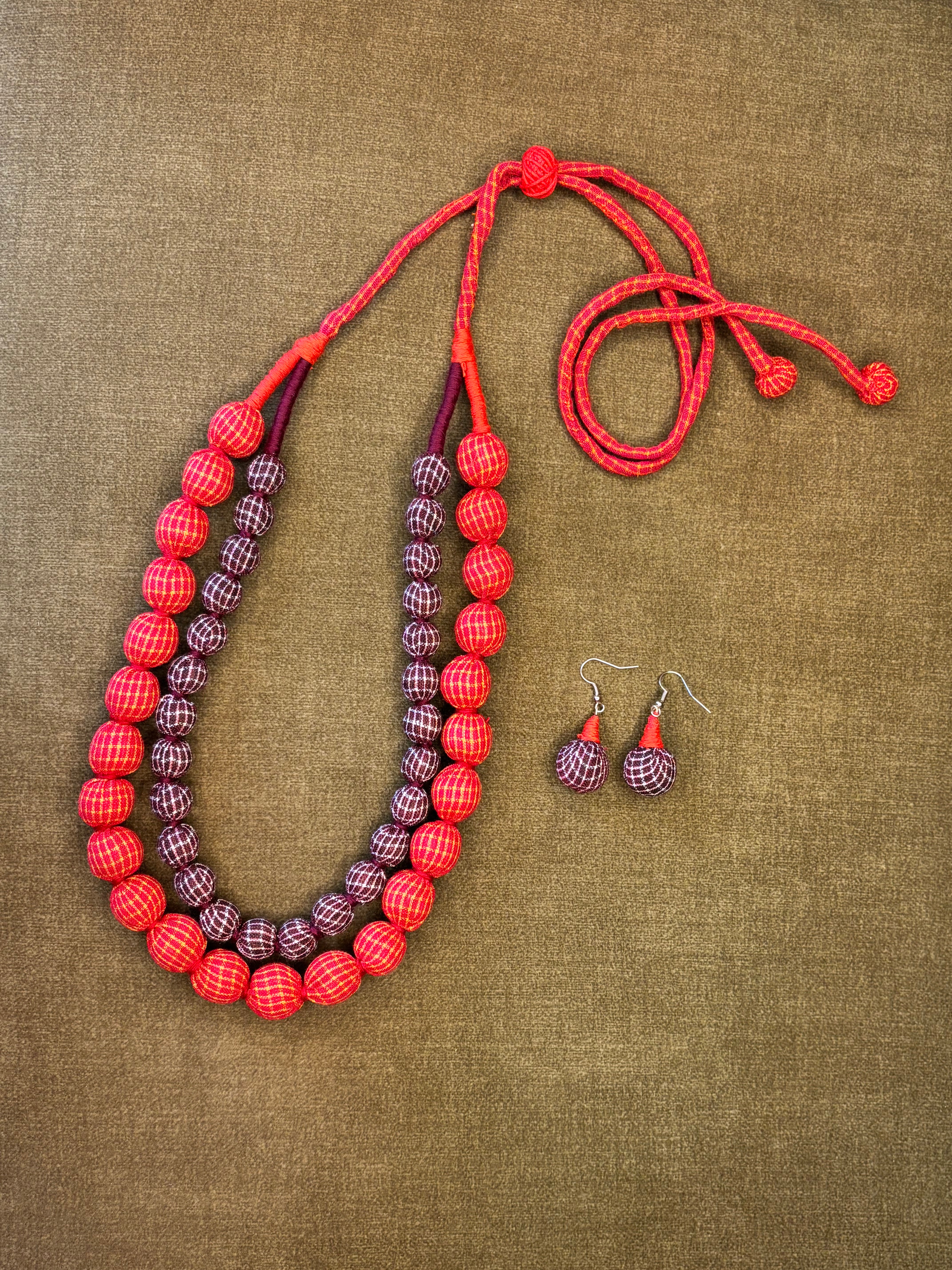 Dual Tone Layered Bead Necklace
