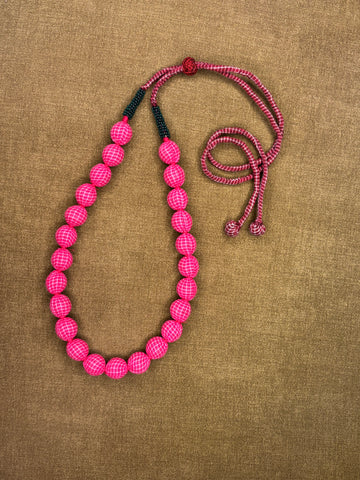 Pink Bead Layered Necklace