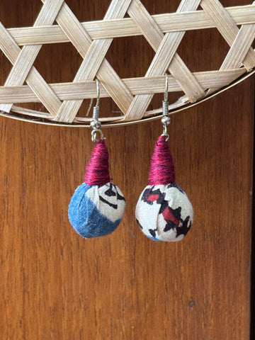 Ajrakh Drop Earrings