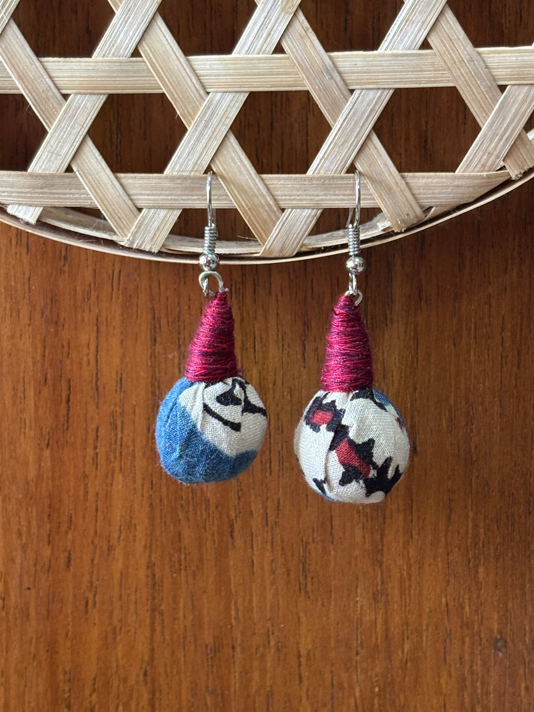 Ajrakh Drop Earrings