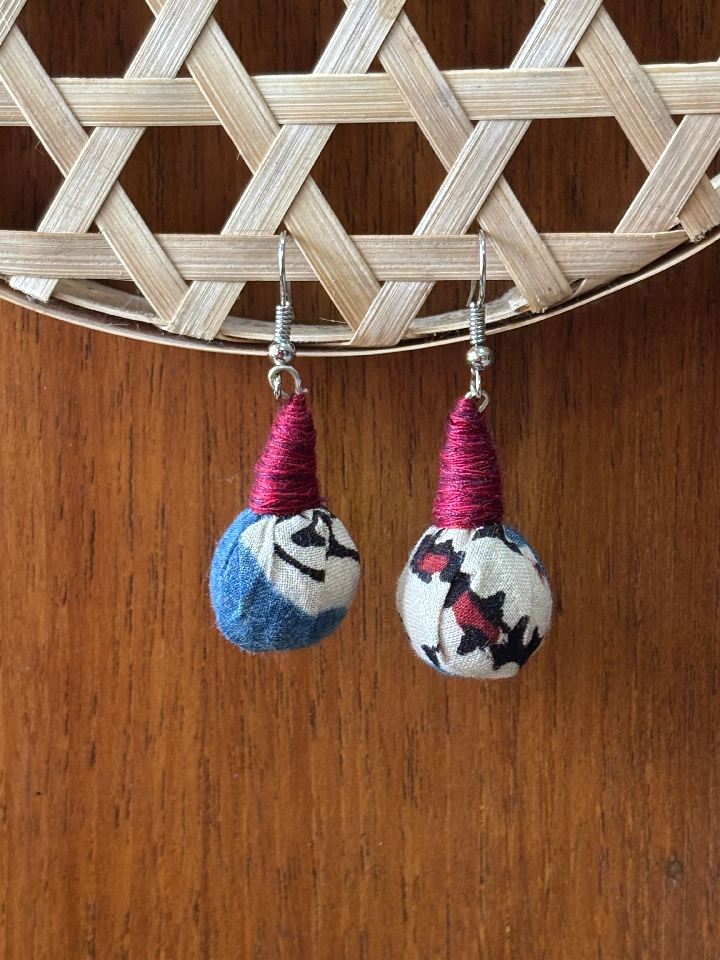 Ajrakh Drop Earrings