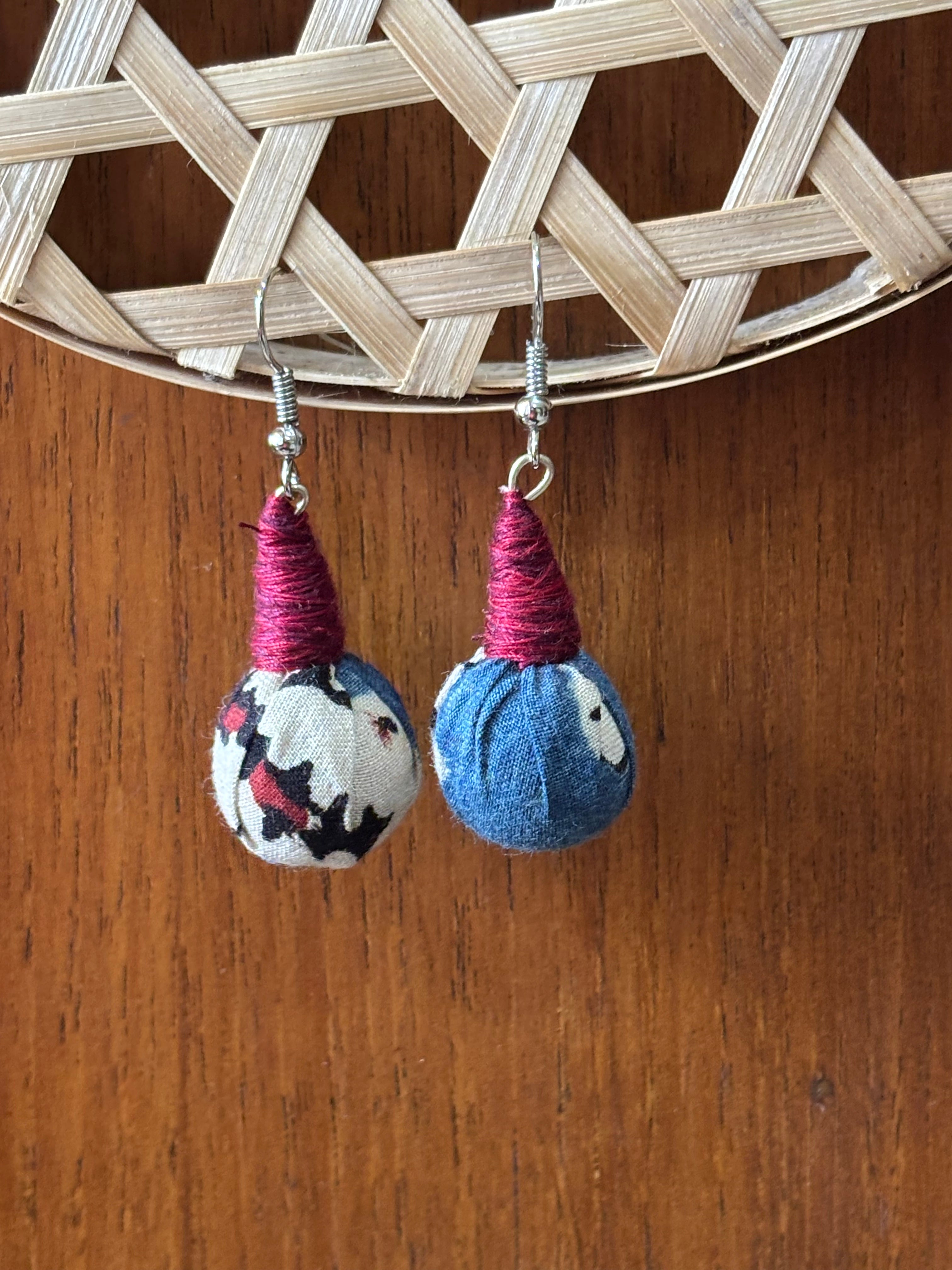 Ajrakh Drop Earrings