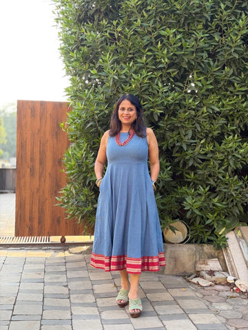 Handloom Flare dress